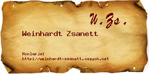 Weinhardt Zsanett névjegykártya